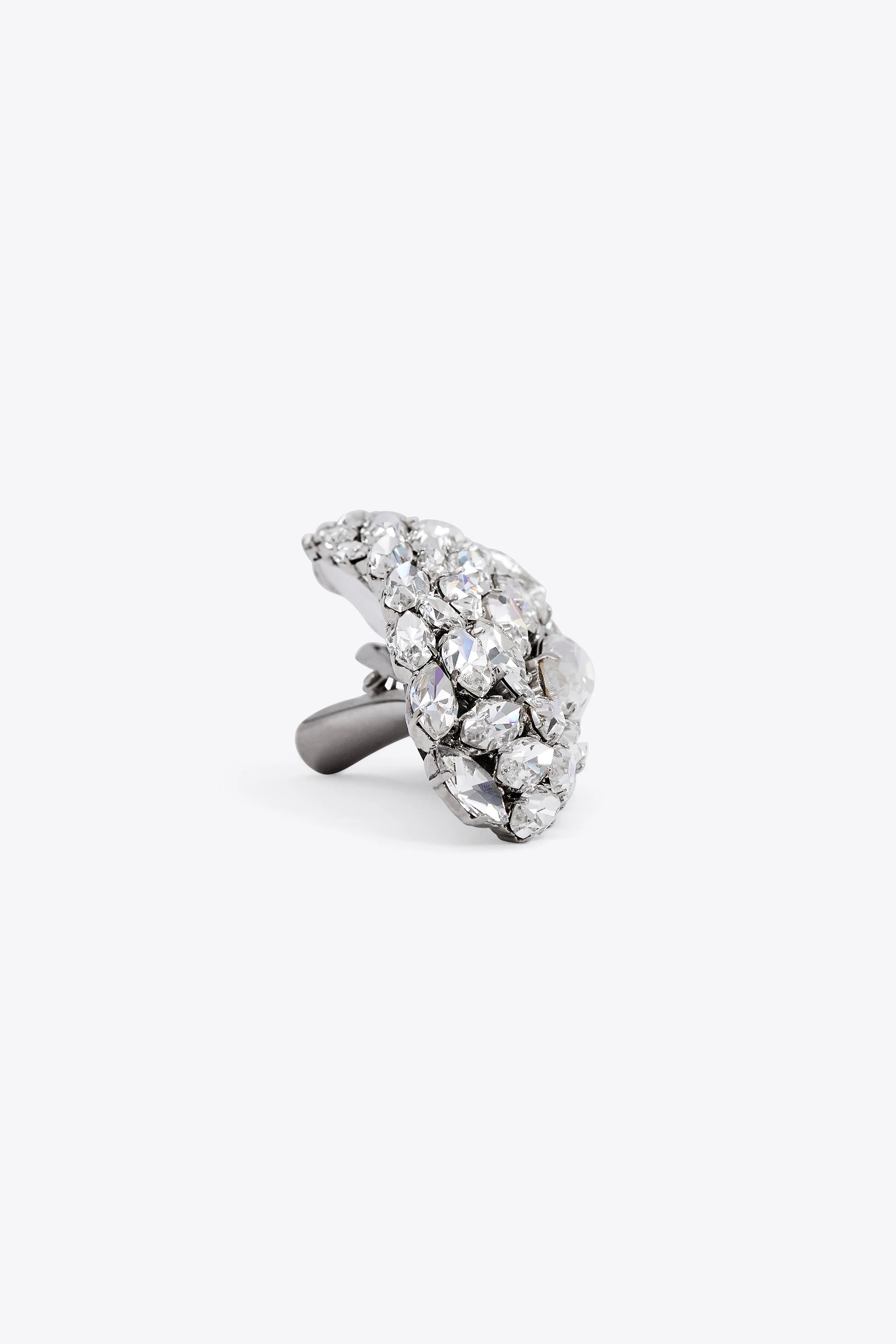 Large Crystal Cluster Triangle Hairclip - Image 5